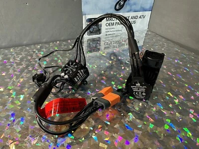 Spektrum 4S 120 ESC Motor Brushless Combo 2400kv KRATON Mojave BLACK ic5 ec5 FAN - Image 1 of 3