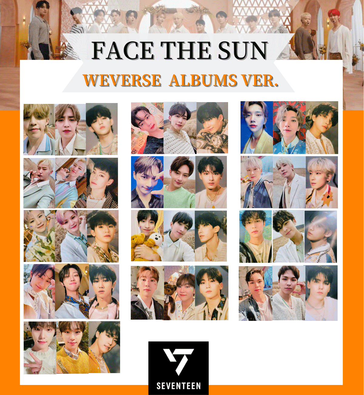 SEVENTEEN Face the Sun Photo Card Weverse Album ver. Official 