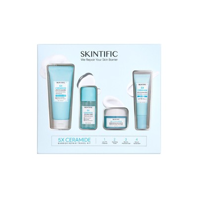 SKINTIFIC 5X Ceramide Travel Kit Skincare [4 item in 1] Package Free Shipping
