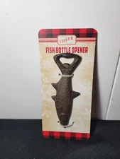 Fish Handheld Bottle Opener Cast Iron Antique Rustic Finish Brand NEW