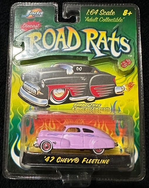 ミニカー Jada Road Rats 1947 Chevrolet Fleetline 1:64 JADA ROAD RATS 1947 '47 CHEVY FLEETLINE PINK (GLOSSY