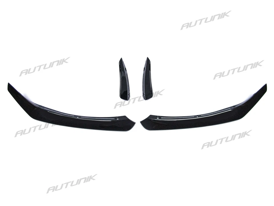 Fit 2017 2018 2019 Mercedes W117 CLA 200 250 45 AMG Front Bumper Lip Splitter - Image 4 of 4