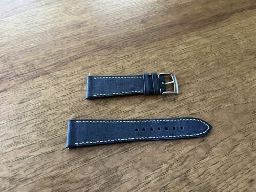 Delugs Denim Babele Slim Strap for Cartier Tank Must Extra Large Model - Picture 1 of 4