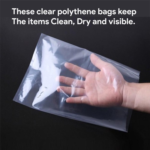 1000 - Bolsas de polietileno transparentes Poly-Max embalaje bolsa de polietileno 12 pulgadas x 18 en 100 calibres - Imagen 2 de 4