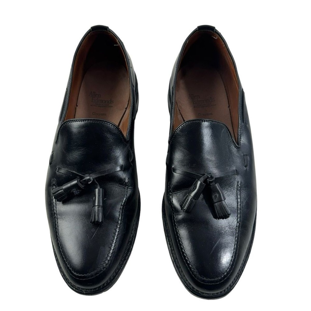 ALLEN EDMONDS Grayson Black Leather Tassel Sz 11 C Mens Dress Shoes Loafers‎ Grayson Tassel Loafer | Men main image 4