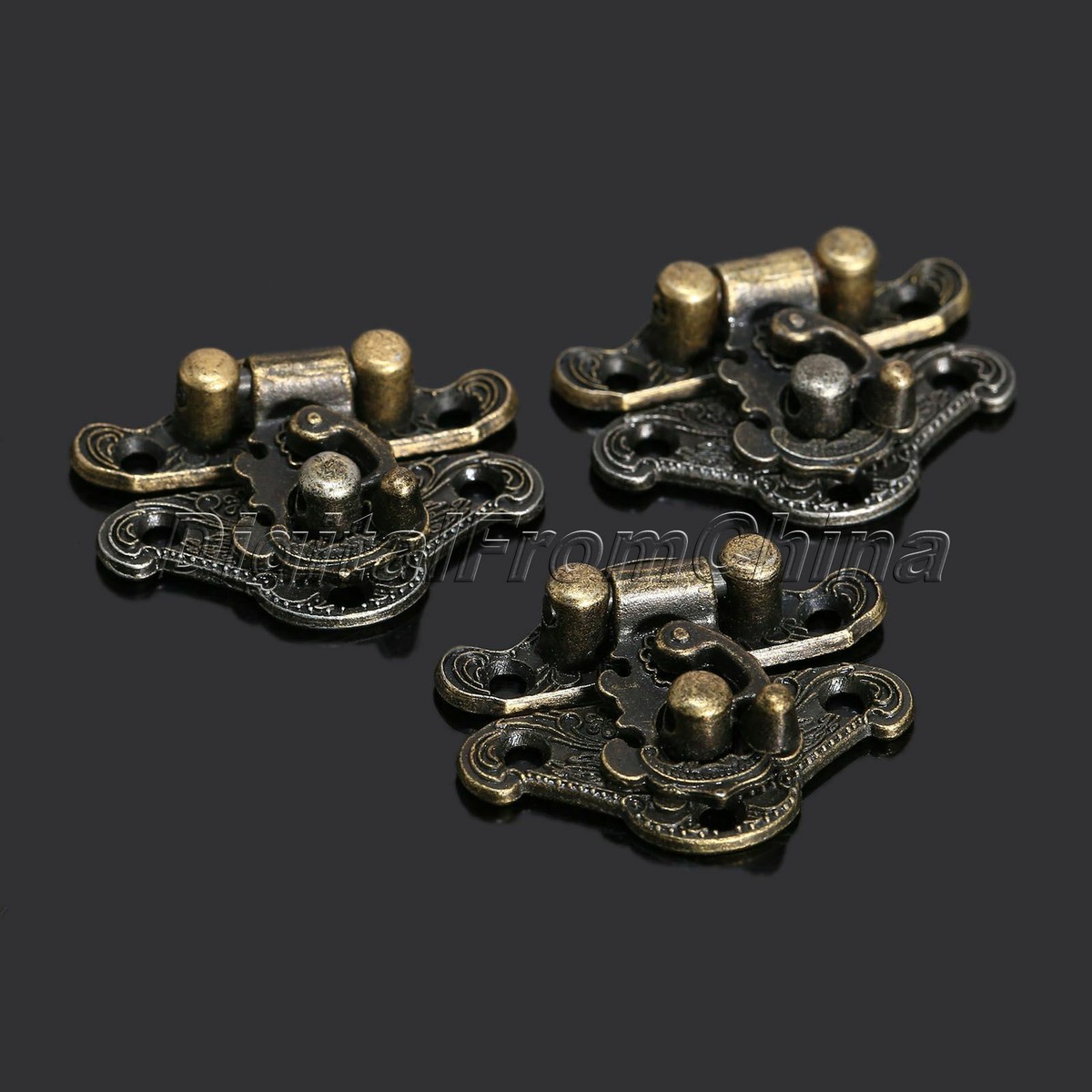 Retro Antique Brass Decorative Hasp European Style Jewelry Box Hasp