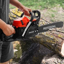 2-Stroke Gasoline Chainsaw 62 CC 20" Bar Power Engine Wood Cutting Gas Chain Saw