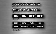 set 26x sticker car button switch on off jdm decal tuning tribal kit starter r8