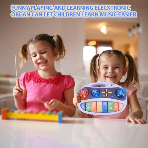 Kids Educational Animal Sound Piano Keyboard  Electric Flashing Music Instrument - Picture 1 of 8