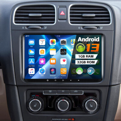 9' Autoradio Android 13 GPS Wifi BT für VW GOLF 5 6 Plus Passat Touran Tiguan