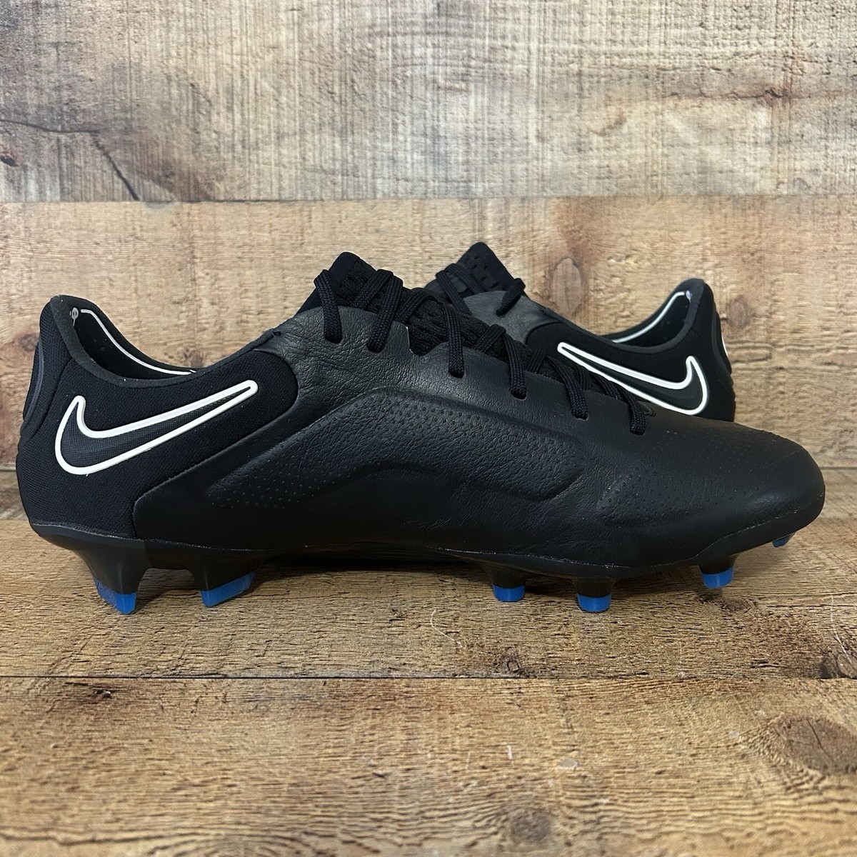 Nike Tiempo Legend 9 Elite FG Black Smoke Grey Soccer Cleats Men\'s 7-7.5 Nike Tiempo Legend 9 Elite FG Grey Blackened Blue for Sale  main image 2