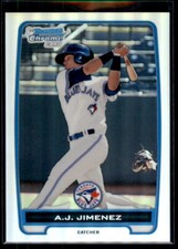 2012 Bowman Chrome Refractors A.J. Jimenez #BCP5 Toronto Blue Jays /500