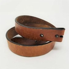 John Deere Mens Brown Top-Grain Leather Casual work Dress Belt Size 32