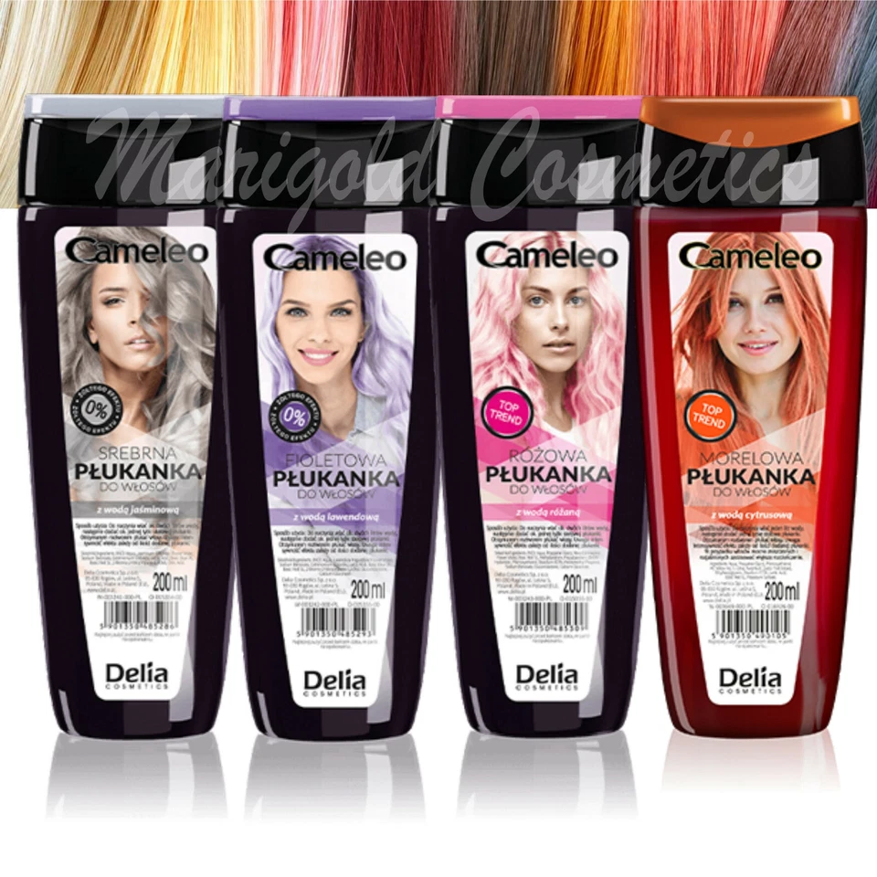 Delia Cameleo Semi Permanent Hair Colour TONER Wash-Out Tint Temporary Dye 200ml