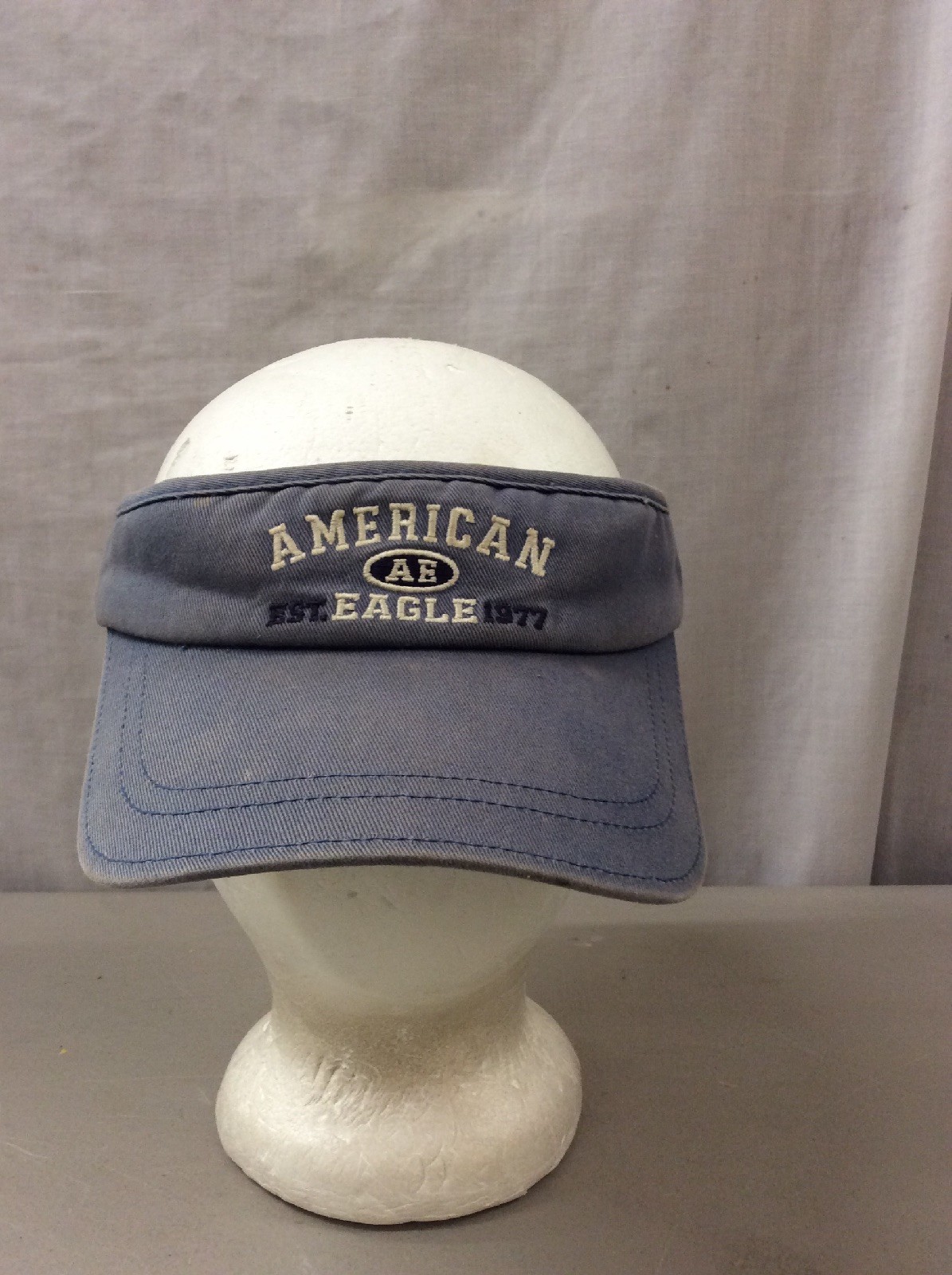 trucker hat baseball cap Vintage Cloth AMERICAN EAGLE VISOR AE retro grunge