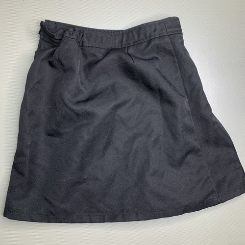 French Toast Girls Adjustable Waist 2tab Scooter Skort (Skirt W Shorts) Black 10 - Picture 7 of 7