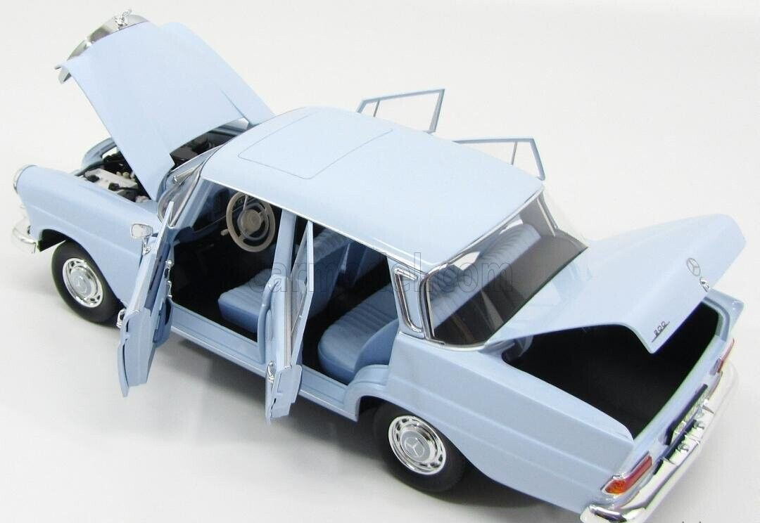 NOREV 1966 MERCEDES BENZ 200 Limousine Light Blue 1:18*Brand New