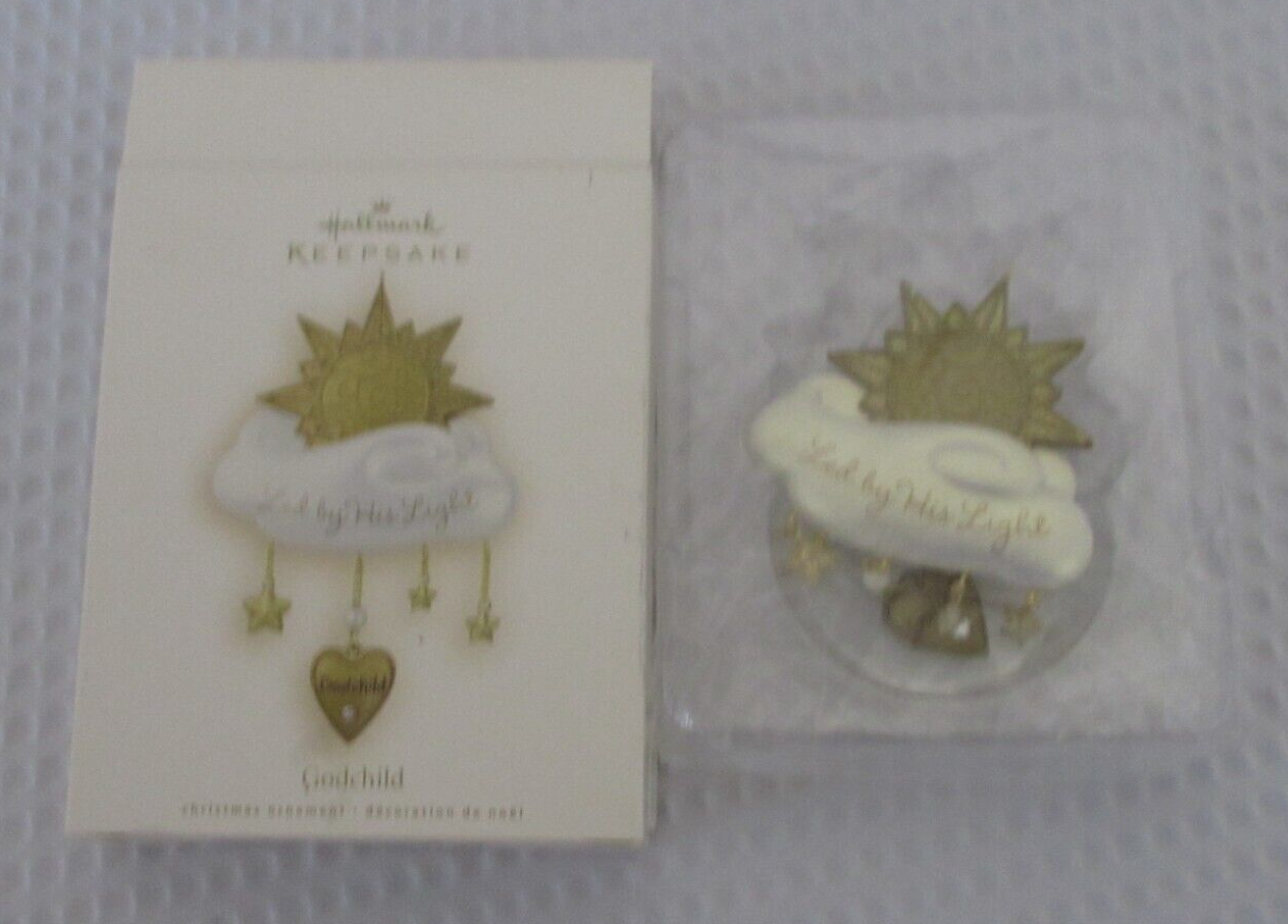 Godchild Heart Led by His Light Cloud Stars Hallmark Keepsake Ornament 2008-image