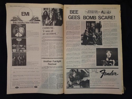 GO SET MAGAZINE - VOL 6 #12 - MAR 20 1971 - JETHRO TULL cover THE CHAIN poster - Picture 5 of 12