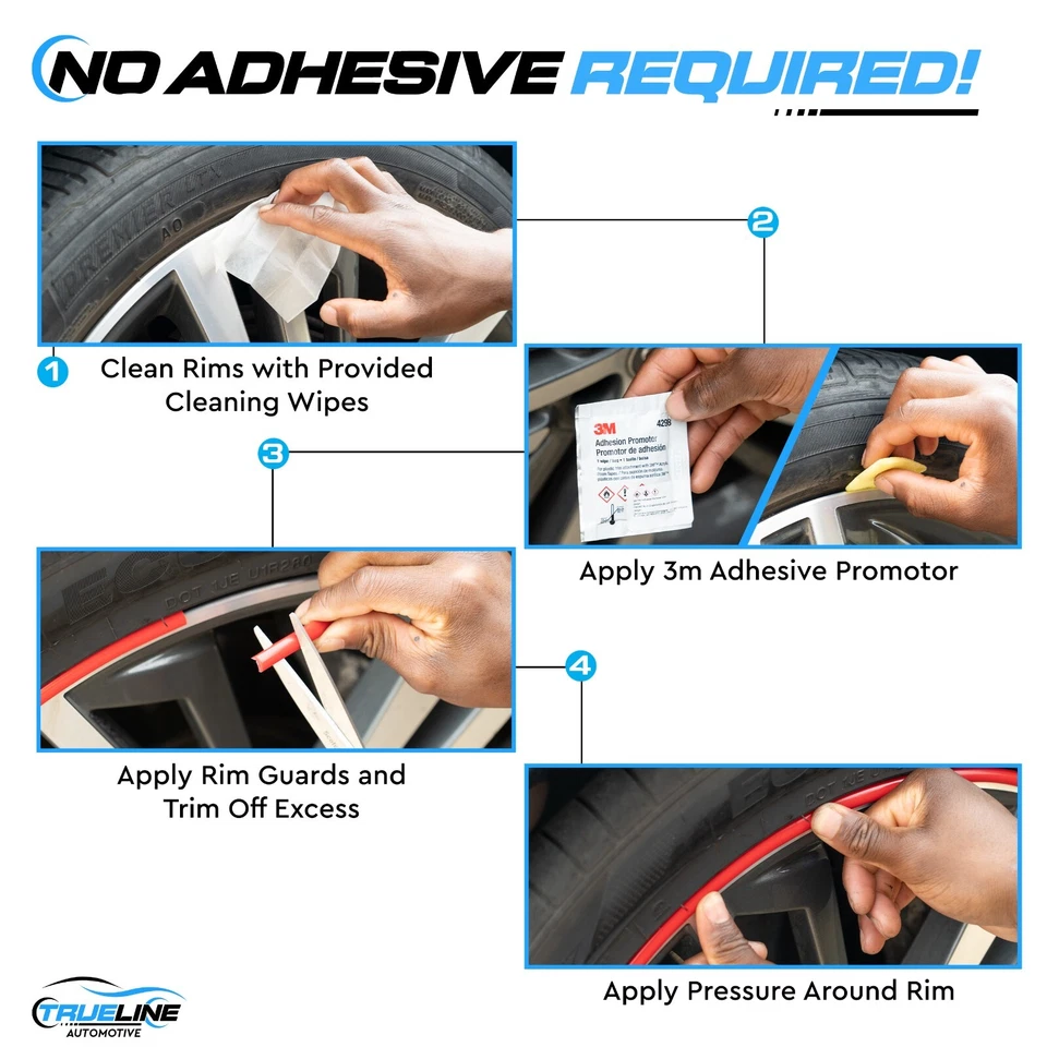 Protectores de llanta de aleación roja blindada llanta bordillo protección contra arañazos para modelos Mazda Foto 2 de 4