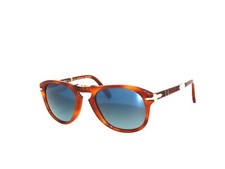 Occhiali da sole Persol 714SM 714 96/S3 54 blu avana polarizzati "Steve Mc Queen"