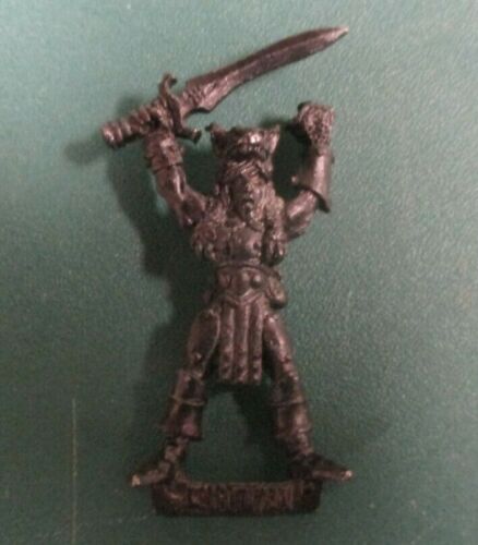 Warhammer High Elf Wood Elf Captain or Champion with Fox Helmet - Oldhammer - Picture 1 of 2
