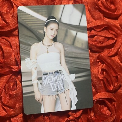 Jisoo BLACKPINK Pink Fangs Girl KPOP Photo Goddess Card Pop Queen White