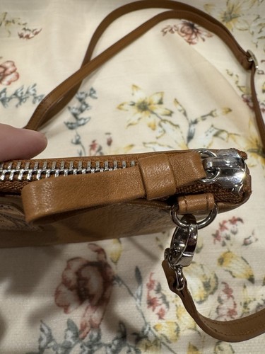 Brighton Africa Stories Safari Themed Small Crossbody Purse Bag Brown - Picture 8 of 12