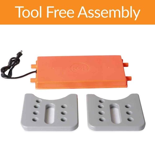 Thermo-Poultry Brooder Large Gray/Orange K&H 11.5 In. X 20 In. X 8 In. 40-Watt - Picture 7 of 11
