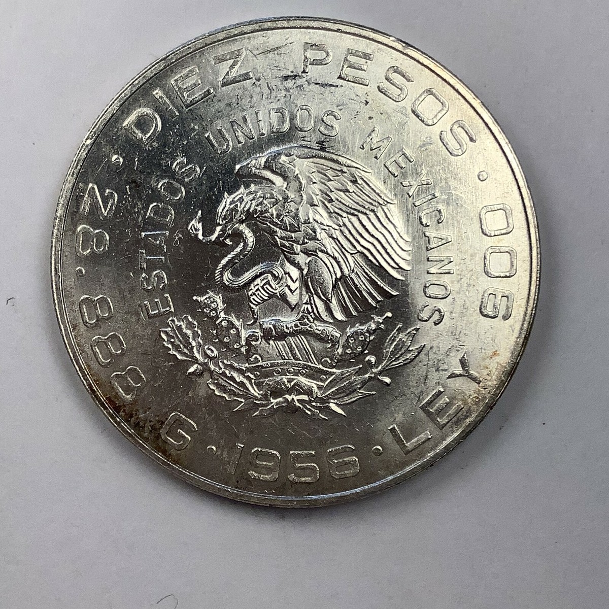 メキシコ 1956年 ミゲル･イダルゴ 独立運動指導者 10ペソ銀貨 r0306 メキシコ 1956年 ミゲル・イダルゴ 独立運動指導者 10ペソ銀貨 r0306