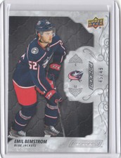 19/20 2019/20 Engrained Base Ebony Parallel #58 Emil Bemstrom Blue Jackets /49