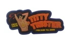 3D PVC Titty Twister Dusk Till Dawn Rubber Hook Loop Patch Badge Fullcolor