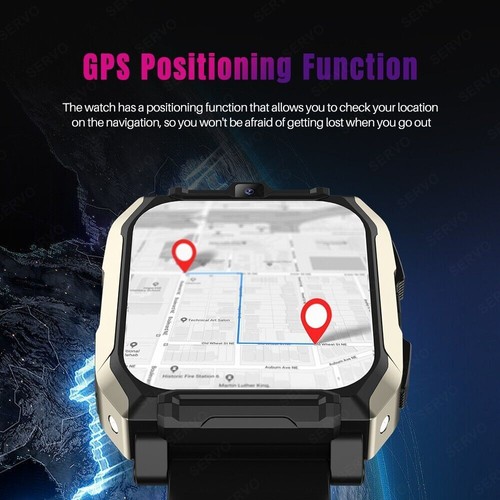 KOM8 SIM-Karte 4G Smartwatches 1,96" 4GB+128GB Dual-Kamera GPS Google Play - Zdjęcie 4 z 23
