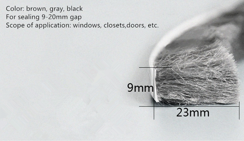 10M Seal Brush Window Sliding Draught Excluder Self Adhesive 9*5/ 9*9/ 9*15/9*23 - Picture 7 of 10