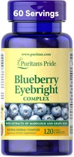 Puritan's Pride Blueberry Eyebright Complex Eye Health 120ct