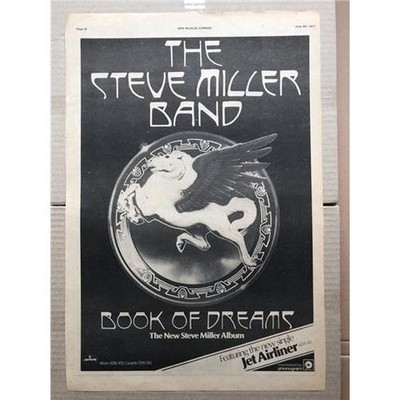 STEVE MILLER BAND BOOK OF DREAMS (A) POSTER SIZED original music press advert fr