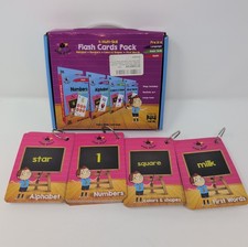 Flash Cards Set of 4 - Numbers, Alphabets, First Words, Colors Shapes w/ Rings