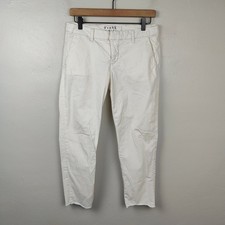 Frank  Eileen Wicklow The Italian Chino Pants Womens 4 White Italian Twill