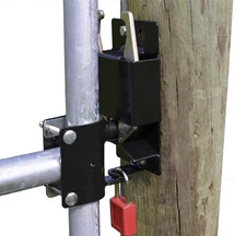 Two-Way Lockable Livestock Gate Latch for Farms, Pet Cages, Fences, & Stables...