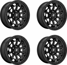 Set 4 18 Fuel D694 Covert 18x9 5x5 -12mm Wheels Matte Black Offroad Truck Rims