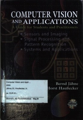 Computer Vision and Applications: A Guide for Students and Practitioners. Jahne,