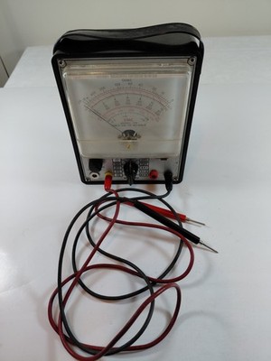 Vintage EMC Model 109 Analog Multimeter VOM Tester w/ Leads - Made in USA