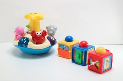 VTech VT1414 Baby Spielzeug Set Lernspielzeug Musik Würfel Motorik gebraucht