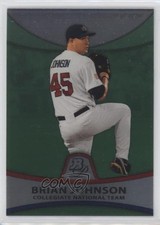 2010 Bowman Platinum Prospects Green Refractor 238/499 Brian Johnson #PP38 y0i