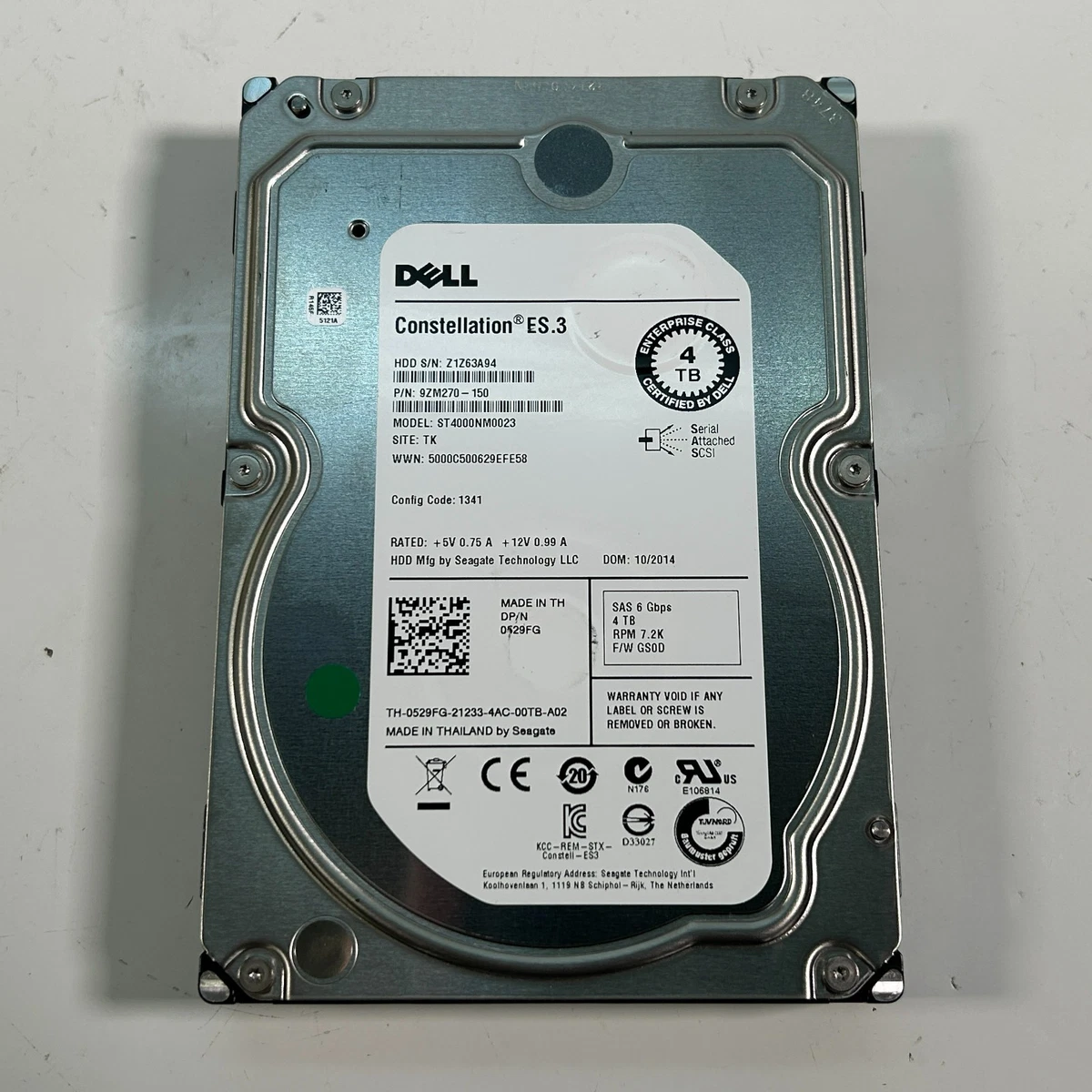 Dell 3.5 Inch SATA 4TB Internal Hard Disk Drives for sale | eBay