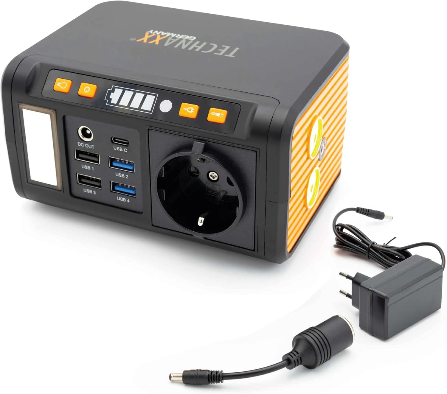 Mini Power Station Portatile 74Wh 80W – Presa AC 230V, USB-C PD 18W, 4×USB-A QC3
