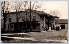 K32/ New Woodstock New York RPPC Postcard c1910 Hotel Building Staff 1612 K32/ New Woodstock New York RPPC Postcard c1910 Hotel Building Staff 1612