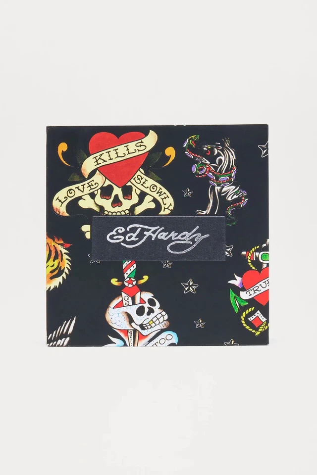 Ed Hardy смерти или славы серебряный металлический браслет смелый мужской заявление цепочка 8,5 - Изображение 3 из 3