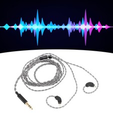 Upgrade Earphone Cable 3.5MM to 2 Pin 0.78mm Silver Plated Copper Flexible