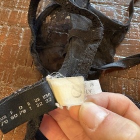 3514 Malizia by La Perla Black Lace Bra 32C